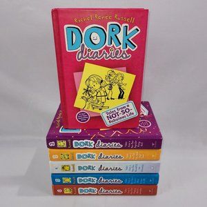 Rachel Renee Russell Dork Diaries Hardcover Book Lot 1-6 Children's Novels